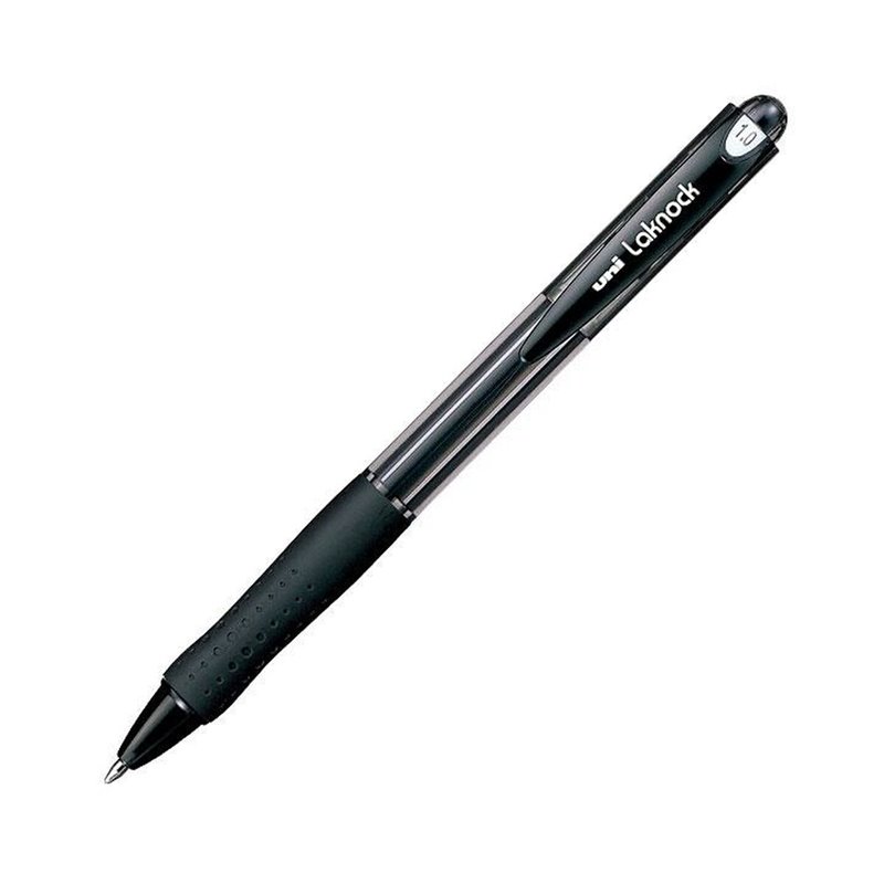 Stylo à encre liquide Uni-Ball Rollerball Laknock SN-100 Noir 0,4 mm (12 Pièces)