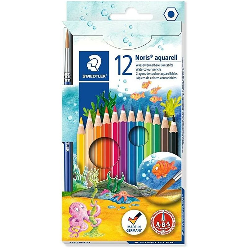 Image secondaire de Crayons de couleurs pour aquarelle Staedtler Noris 12 Pièces Multicouleur (10 Unités)