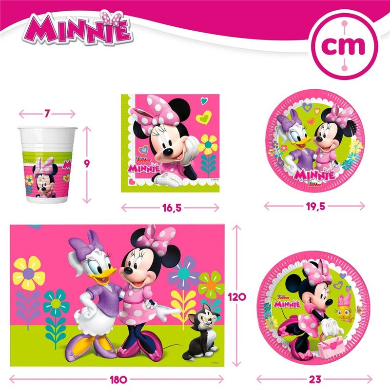 Image secondaire de Set d'articles de fête Minnie Mouse Happy Deluxe 89 Pièces 16