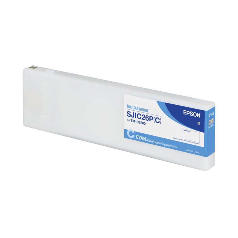 Epson SJIC26P(C): Cartouche d'encre pour ColorWorks C7500 (Cyan)