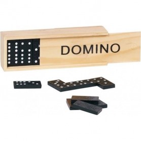 Jeu de dominos boîte en bois - 28 pièces