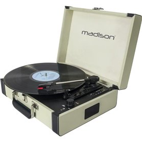 MADISON MAD-RETROCASE-CR - Platine vinyle 33/45/78 tours - Fonction d'