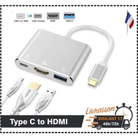 USB 3.0 Type C Adaptateur USB-C vers HDMI pour Apple Nouveau Macbook C