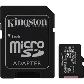 Kingston Canvas Select Plus Carte MIcro SD SDCS2-256GB Class 10 + Adap