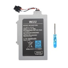 Batterie rechargeable Li ion 3.7V 3000mAh pour Nintendo Wii U Gamepad 