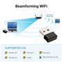Mini USB WiFi Adaptateur - Maxesla 1200Mbps Clé Wifi Dongle AC Dual Ba