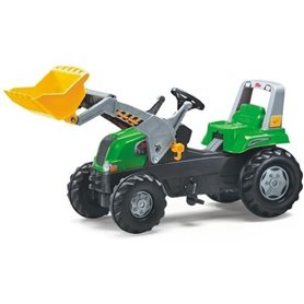 Rolly Toys - Tracteur à pédales RollyJunior RT vert / noir + pelle ava