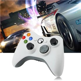 Manette de jeu Xbox 360 USB filaire Gaming Contrôleur Joypad- BLANC