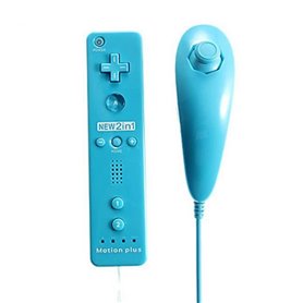 Pack Duo manette et Nunchuk pour Wii et Wii U Bleu