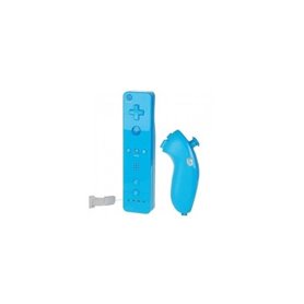 Manette Wiimote - Nunchunk - Bleu Compatible Wii