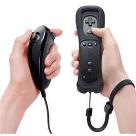 Manette Wiimote Noire - Wii Nunchunk - Compatib