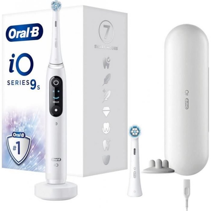 Oral-B iO 9S Adulte Brosse à dents rotative oscillante Blanc