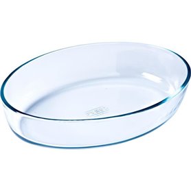 PYREX - ESSENTIALS - Plat à four ovale en verre 39*27 cm