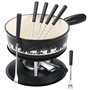 Tableandcook Set fondue decor vache noir blanc 9 pieces 22cm - 404350