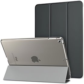 coque compatible ipad 5 2017 9.7 pouces flip cover noir