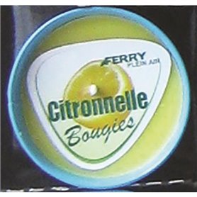 Bougie citronnelle 10cm x 5cm répulsif pour moustiques