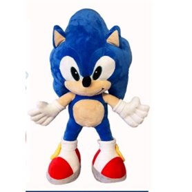 Peluche Sonic geant XXL 70 cm Bleu Sega