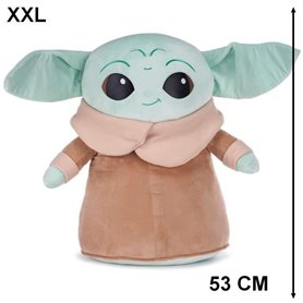 Grande peluche Baby Yoda 53 cm Star Wars The Mandalorian GUIZMAX