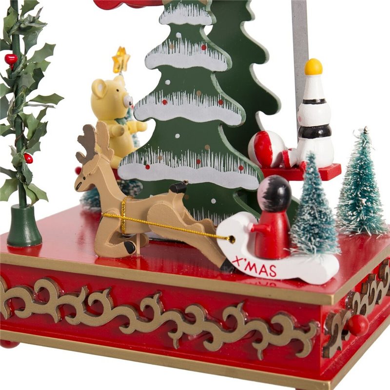 Image secondaire de Décorations de Noël Multicouleur Bois Balancelle 12 x 17 x 26 cm