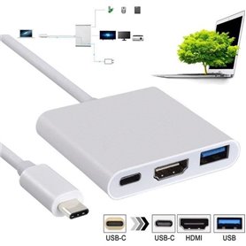 INECK® USB 3.1 Type-C Adaptateur HDMI USB-C numérique AV adaptateur mu
