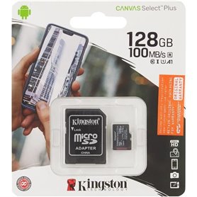 CARTE MEMOIRE Kingston Canvas Select Plus Carte MIcro SD SDCS2-128GB C