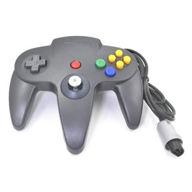 New Long Cable Game Controller pour Nintendo 64 N64 System Noir