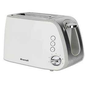 Brandt Toaster 2 tranches 1050w  7 niveaux de brunissage blanc - to2t1