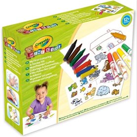 Crayola - Mini Kids - Mon premier coffret de coloriage et de gommettes