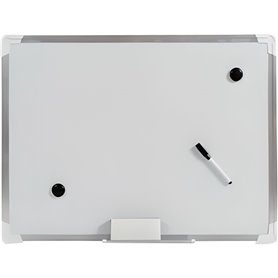 Tableau blanc magnétique 45X60 cm avec marqueur, effaceur et aimants, 