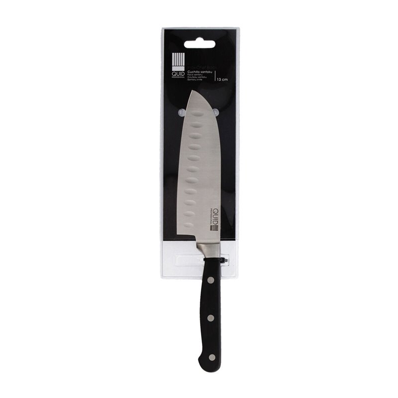 Image secondaire de Couteau Santoku Quid Professional Inox Chef Black Noir Métal (13 cm) (Pack 10x)