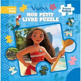 VAIANA - Mon Petit Livre Puzzle - 5 puzzles 9 pièces - Disney Princesses