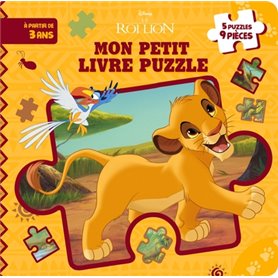 LE ROI LION - Mon Petit Livre Puzzle - 5 Puzzles 9 Pièces - Disney
