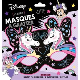 MINNIE ET LA LICORNE - Pochette Les Ateliers - Masques à gratter - Disney