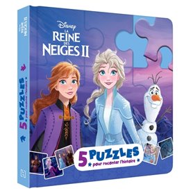 LA REINE DES NEIGES 2 - Mon Petit Livre Puzzle - 5 puzzles 9 pièces - Disney