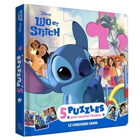 LILO ET STITCH - Mon Petit Livre Puzzle - 5 puzzles 9 pièces - Disney