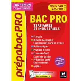 PrépabacPro - Bac Pro Tertiaires et industriels - Matières générales - Révision et entraînement
