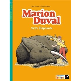 Ribambelle CE2 éd. 2017 - BD Marion Duval SOS éléphants - Y. et N. Pommaux - Album 3
