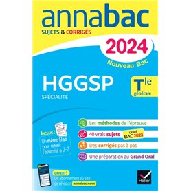 Annales du bac Annabac 2024 HGGSP Tle générale (spécialité)