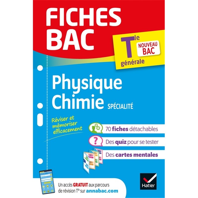 Fiches Bac Physique-Chimie Tle (spécialité) - Bac 2024 - | Isleden