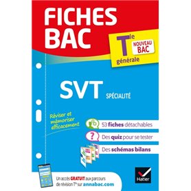 Fiches bac SVT Tle (spécialité) - Bac 2024