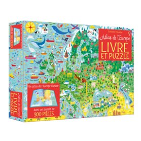 Coffret Atlas de l'Europe (Livre et puzzle)