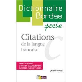 Dictionnaire poche Citations de la langue française