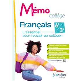Mémo Collège - Français - 2023 - Cahier - élève