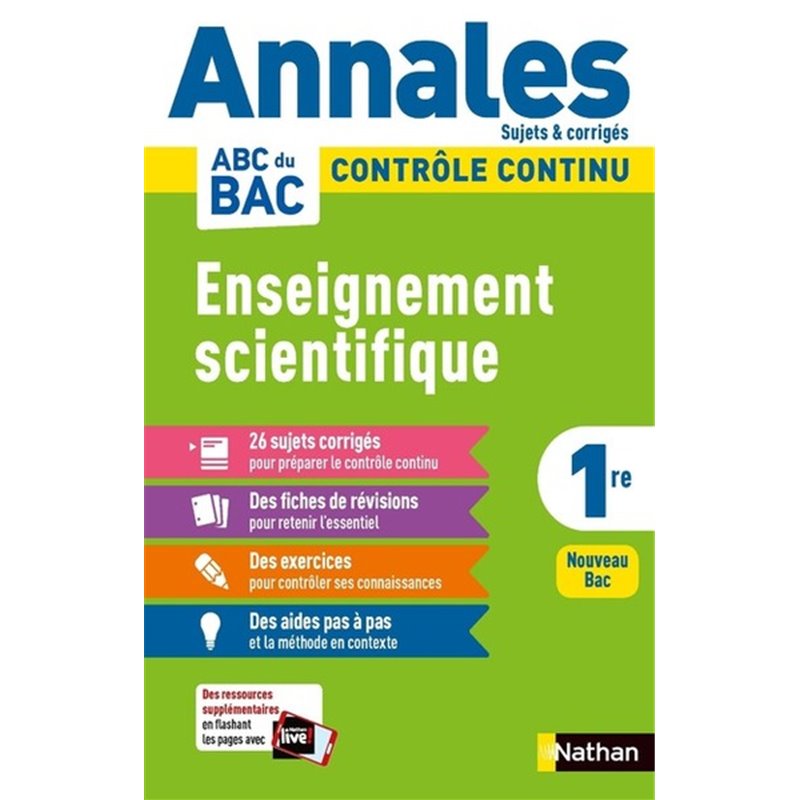 Annales ABC Du BAC 2024 - Enseignement Scientifique 1re - Corrigé ...