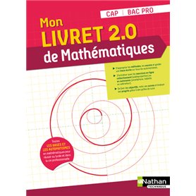 Mon livret 2.0 de mathématiques - CAP/Bac pro - Elève 2021