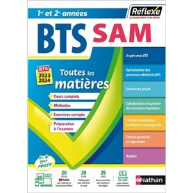 BTS SAM Support à l'action managériale - BTS SAM 1 et 2 (Toutes les matières - Réflexe N°9)