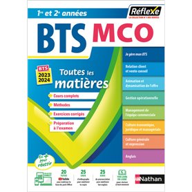 BTS MCO Management commercial opérationnel - BTS MCO 1 et 2 (Toutes les matières - Réflexe N° 7)
