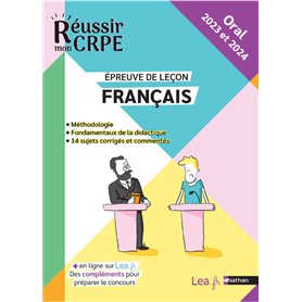 Epreuve orale Leçon - Français - CRPE 2023 et 2024