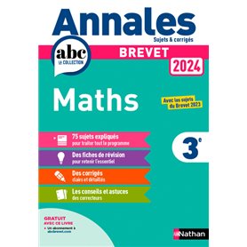 Annales Brevet 2024 Maths - Corrigé