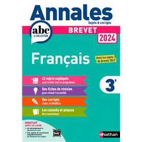 Annales Brevet Français 2024 - Corrigé